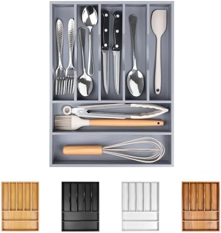 Kitchen Silverware Drawer Organizer and Storage Organizador Small De Cucharas y Tenedores Cubiertos Para Gavetas Cocina Para Gabinete Cajones Cocina Cajones Cocina Para Gabinete Hogar y Cocina Ofertas by Bellsal