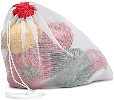 Joie Reusable Produce Bags 5pc Set, Sustainable, Nylon, Mesh, Machine Washable, Eco-Friendly, 5.5 x 6 inches - Image 3