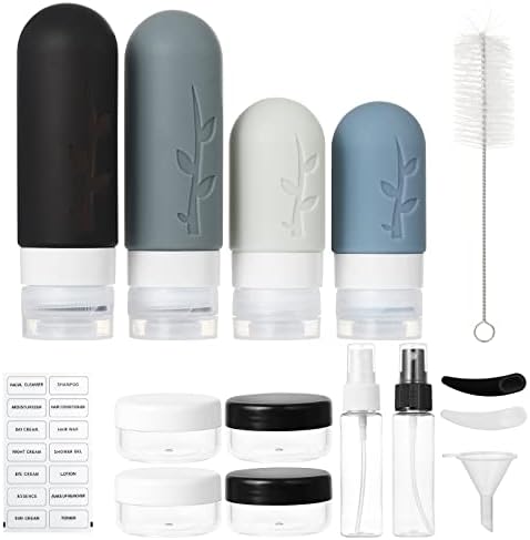 18pack Travel Bottles for Toiletries,TSA Approved Silicone Travel Containers for Toiletries,Leak Proof Refillable Liqus Shampoo And Conditioner travel Essentials toiletry Bottles - Image 2