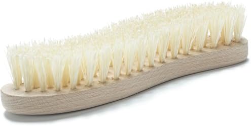 Konex Heavy Duty Scrub Brush - Old-Fashioned Wooden Design, Curved for Bathtubs, Wall and Floor Tiles - S-Shaped for Grime and Mildew Removal (Pack of 2) - Image 3