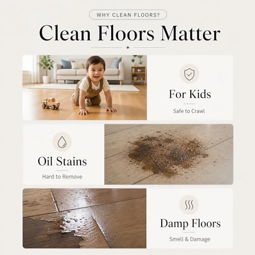 Multi-Effect Floor Cleaning Tablets, Water Soluble Concentrated Cleaner Sheets for Hardwood Laminate LVP Tile Wall Glass Multi-Surface Mopping Deep Clean (Blue — Camellia Scent, 60PC) - Image 7
