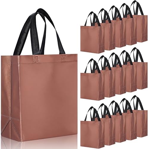 Eccliy 80 Pcs Reusable Gift Bags, Medium, Coffee by Eccliy