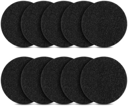 10 Pack Activated Charcoal Filters, 6.7 Inch Round Compost Bin Filter Replacements for Countertop Kitchen Compost Buckets, Trash Cans and Home Compost Pails by Jakonay