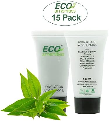 ECO Amenities 60 Pcs, 4-Piece Travel Size Toiletries Kit, Includes Small Bar Soap, 2 in 1 Hotel Shampoo and Conditioner Supplies for Guests, Body Lotion, Travel Toothbrush Set with Toothpaste, 15 Kits - Image 5
