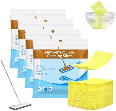 Multi-Effect Floor Clean Tablets, 2026 Upgraded Floor Cleaner Tablets, Multi-Surface Cleaner, Dissolvable Pre-Measured Deep Cleaning Cleaning Solution for Tile & Vinyl Floors (Yellow 120PCS) by Byblack