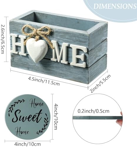 Queekay House Warming Gifts New Home Farmhouse Coasters Set of 6, Ocean - Image 2