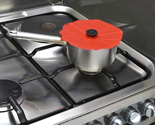 Charles Viancin - Poppy Silicone Lid for Food Storage and Cooking - Airtight Seal on Any Smooth Rim Surface - BPA-Free - Oven, Microwave, Freezer, Stovetop and Dishwasher Safe (6 Inch) - Image 4