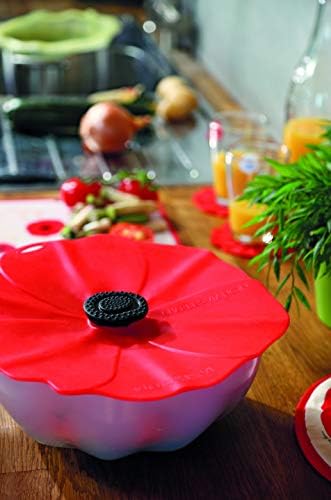 Charles Viancin - Poppy Silicone Lid for Food Storage and Cooking - Airtight Seal on Any Smooth Rim Surface - BPA-Free - Oven, Microwave, Freezer, Stovetop and Dishwasher Safe (9 Inch) - Image 6