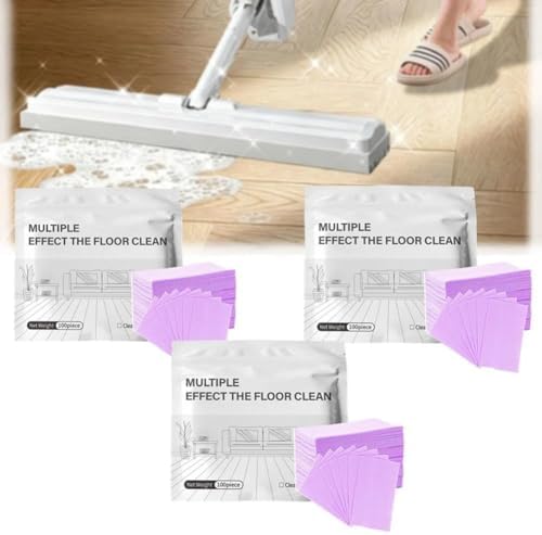 100/150/200/300pcs Floor Cleaning Tablets, Multi-Surface Floor Cleaning Tablets, Concentrated Cleaner Multiple Effect the Floors Clean for Tile,Hardwood (Purple-300pcs) by Unknown