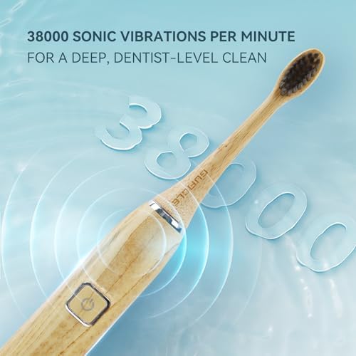 Bamboo Electric Toothbrush for Adults, Soft Bristle - Image 7