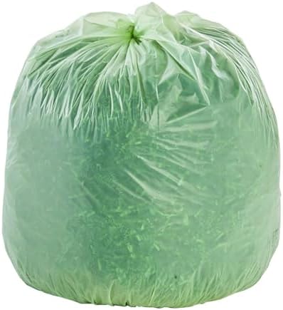 Stout by Envision Compostable Trash Bags, 30 Gallon 30" x 39", 48 Bags Per Case, ASTM6400, Green Bags, Made in America (E3039E11) by STOUT