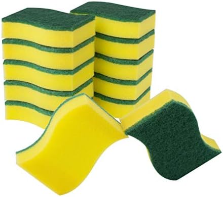 (12 Pack) Heavy Duty Scrub Sponges by SCRUBIT – Kitchen Dish, Sink and Bathroom Cleaning Scrubber Sponge - with Non-Smell Scouring Pad - Image 6