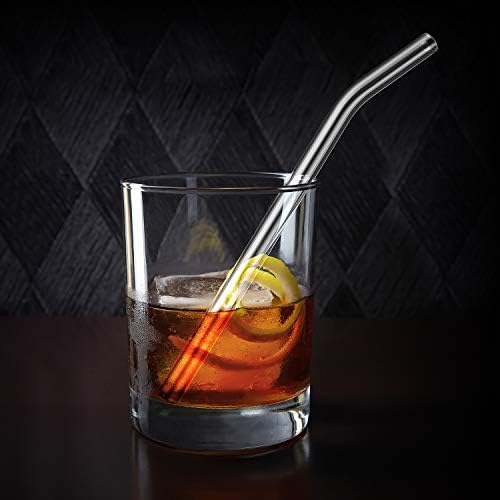 HeykirHome 12-Pack Reusable Glass Straw,Size 8.5''x10 MM,Including 6 Straight and 6 Bent with 2 Cleaning Brush- Perfect For Smoothies, Tea, Juice - Image 4