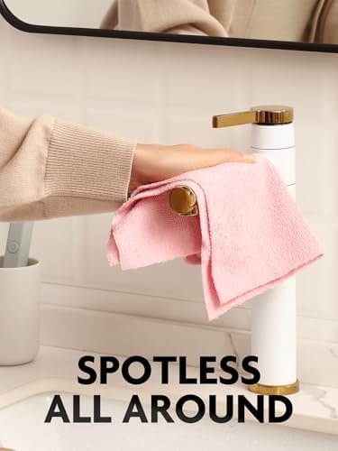 Fantasticlean Microfiber Cleaning Cloth Roll- 90 Sheets, 12" x 12" (Pink) - Image 4