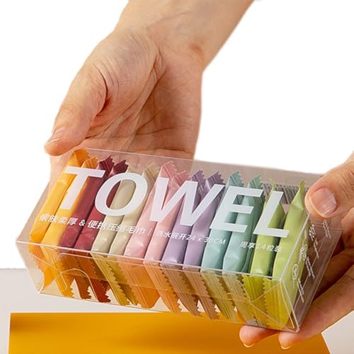 28 Pack Compressed Towels, Disposable Camping Towels, Compact - Image 2