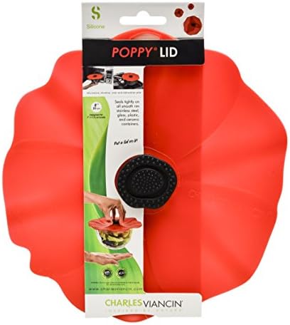 Charles Viancin - Poppy Silicone Lid for Food Storage and Cooking - Airtight Seal on Any Smooth Rim Surface - BPA-Free - Oven, Microwave, Freezer, Stovetop and Dishwasher Safe (11 Inch) - Image 3