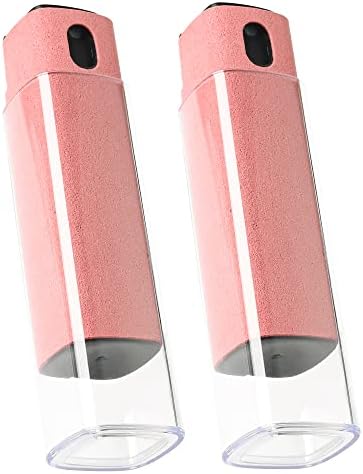 CUIUD Touchscreen Screen Cleaner Kit 2 Pcs, Phone, Tablet and Car Screen Cleaner, Two in One Spray and Microfiber Cloth(2 Pack Pink) by Unknown