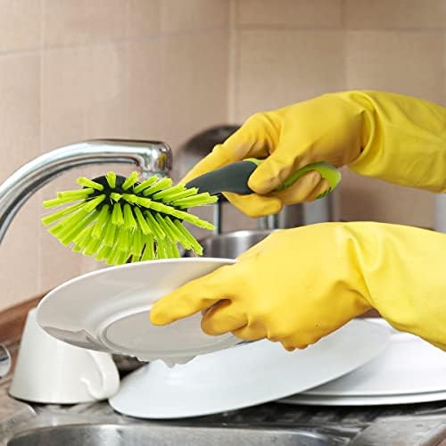 Pine-Sol Long Handle Dish Brush – Heavy Duty Bristle Kitchen Scrubber, Safe with Non-Stick Cookware (Pack of 12) - Image 2