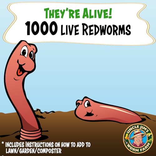 Uncle Jim's Worm Farm 1000 Count Red Wiggler Composting Worms Mix for Garden Soil or Fishing | Pack of Compost Worms Improves Soil Structure and Quality for Healthier Gardens - Image 2