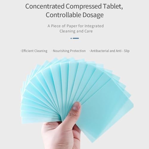 100 Count Multi-Surface Floor Cleaning Tablets, Upgraded Concentrated Dissolvable Cleaning Sheets for Hardwood, Laminate, Tile, Marble & RV Floors (Blue) - Image 6
