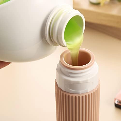 Mrsdry Travel Bottles for Toiletries, Tsa Approved 3oz Portable Travel Bottles, BPA Free Leak Proof Squeezable Silicone Travel Size Containers, Travel Accessories with Clear Toiletry Bag (4 Pack) - Image 3