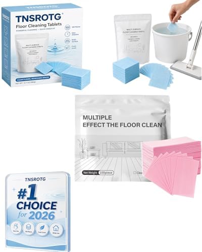 Multi Effect Floor Clean Tablets Cleaning Tables Mopping Cleaner Multiple Tablet Surface Wood Hardwood Sheets Sheet Floors Effects Multipurpose Extra Thick Pack Tables Concentrated(Pink100pcs) by Unknown