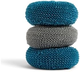 Full Circle Clean Ocean Netted Scrubbers - Set of 3 Dish Scrubbers. Non-Stick Safe. Quick Drying. Odor Resistant. Made Out of 100% Recycled Fishing Nets. Dishwasher Safe by Unknown