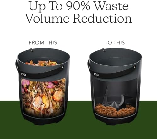 Food Cycler Eco 5 Award-Winning Kitchen Food Recycler | Indoor Composter Bin Alternative | Electric Countertop Food Disposer with Odorless 5L Indoor Food Waste Bin for Easy Waste Management | Grey - Image 5