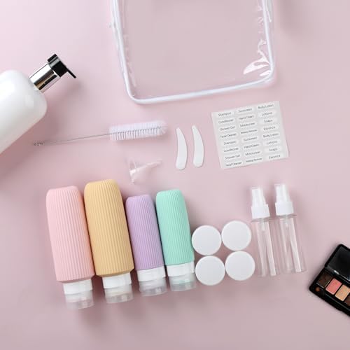 Mrsdry 16 Pack Travel Bottles for Toiletries, Large 6oz Silicone Travel Containers, Leak Proof Refillable Liquid Shampoo And Conditioner Travel Essentials - Image 6