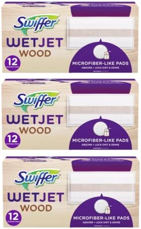 Swiffer WetJet Wood Mopping Pad Refill - 12ct (Pack of 3) by Swiffer