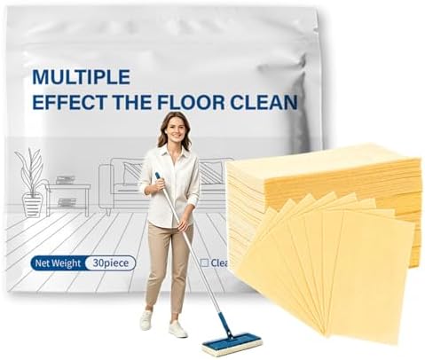 Floor Cleaning Tablets, Multi-Surface Cleaner Tabs for Hardwood, Tile, Vinyl & Marble, Deep Stain, Grease & Limescale Remover, Fresh Scents, 30/60/100 Counts by Unknown