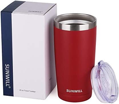 SUNWILL Coffee Tumbler, 20 oz Insulated Travel Mug Stainless Steel - Image 5