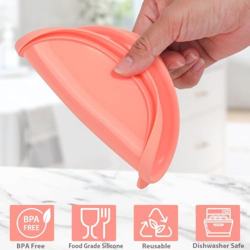 Webake Silicone Lids for #10 Cans, 6.3 Inch Diameter, Food Grade Reusable Can Covers, Light-Proof Airtight Food Storage Lids for Preppers & Survival Supplies, 6 Packs - Image 6