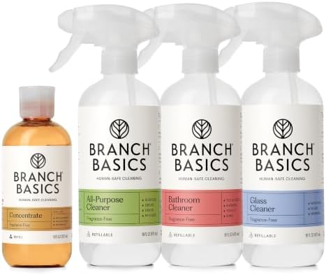Branch Basics Surface Cleaning Kit: 8 oz Concentrate, Refillable Bottles by BranchBasics