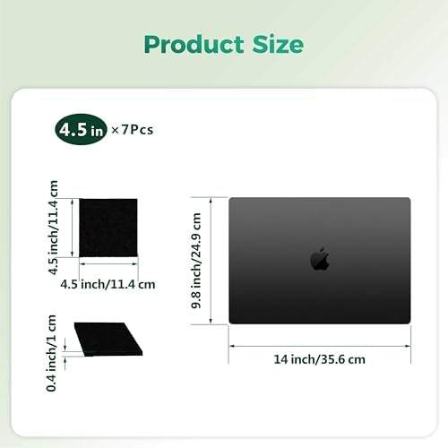 4.5inch Charcoal Filters for Kitchen Compost Bin Replacement Filter, Fiber - Image 2