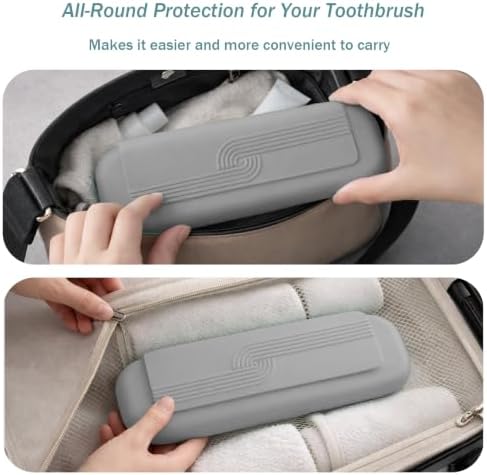 Silicone Toothbrush Travel Case, Pro Large Toothbrush Cover for Traveling - Image 3