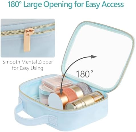 PACKISM Clear Makeup Bag Travel - Velvet Side TSA Approved Toiletry Bag - Image 4