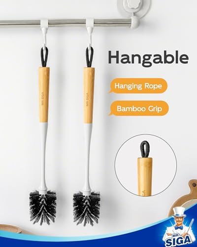 MR.SIGA Water Bottle Brush, Long Handle Bottle Brush for Sports Bottles - Image 7