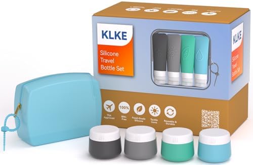 23 Pcs Travel Bottles for Toiletries,Travel Containers for Toiletries by KLKE