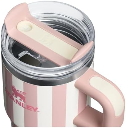STANLEY Quencher H2.0 Flow State Tumbler, 20 oz, Peach Whip Cabana Gloss - Image 2