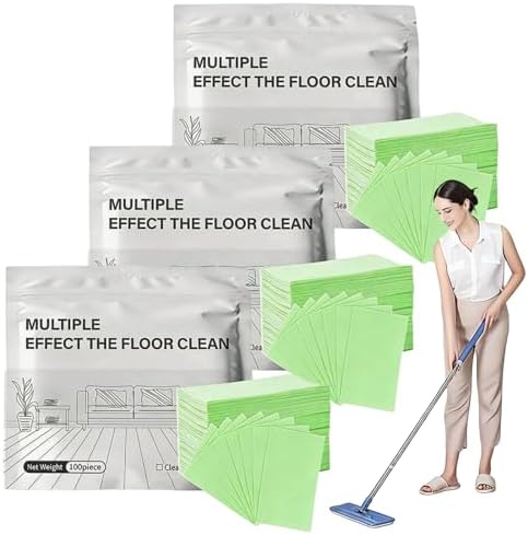 Multi-surface Floor Cleaning Tablets, 300PCS Floor Cleaning Tablets Multi- Surface Cleaner, Free Shine Floor Cleaner Tablet, Multiple Effect the Floors Clean, Concentrated Cleaner for Hardwood, Tile by Unknown