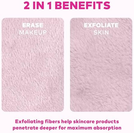The Original MakeUp Eraser 7-Day Set, Erase All Makeup with Just Water, Including Waterproof Mascara, Eyeliner, Foundation, Lipstick, Sunscreen, and More! Ballet Core, 7ct. - Image 6