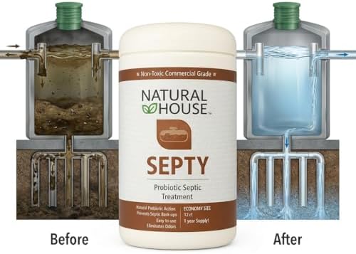 Natural House Septy - Plant-Based Enzyme Pods for Septic-Safe Plumbing Care - Monthly Maintenance for Tank, RV & Boat Systems - Plant-Based, Fragrance-Free - 12 Month Supply - Image 5
