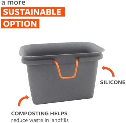 Full Circle Counter Catcher Compost Bin, Fits in Freezers, Slate - Image 3