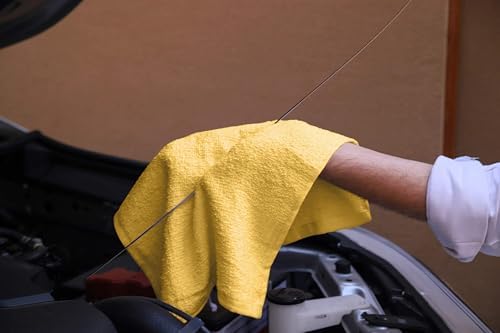Avalon Towels Bar Towels (Pack of 120) Size 14x17 Inches – 100% Cotton, Absorbent and Reusable Cleaning Rags, Multipurpose Cleaning Towels, Terry Cloth Rags, Durable Shop Rags (Yellow) - Image 4