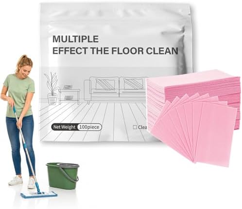 Floor Cleaning Tablets for Mopping, 100 Count Multi-Surface Cleaner Tabs for Hardwood Tile Laminate Floors, Floral Scent Mop Cleaning Solution for Home RV Office (Peach Hibiscus) by Unknown
