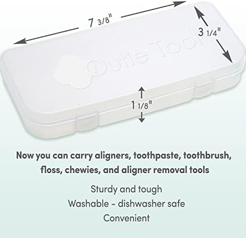 Outie Tool 2 in 1 Total Care Carry Case | Contains 1 Bamboo Toothbrush and 2 Clear Aligner Removers - Image 3