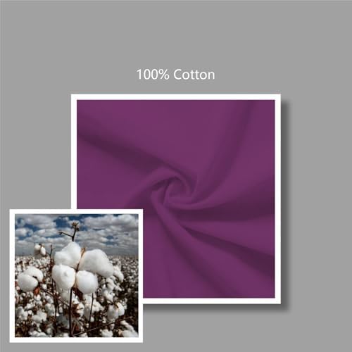 TOPDesign 6-Pack Economical 16"x15" Purple Cotton Tote Bag, Lightweight Medium Reusable Grocery Shopping Cloth Bags, Suitable for DIY, Advertising, Promotion, Gift, Activity - Image 7