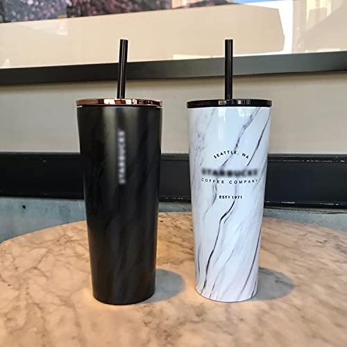 ALINK 12-Pack Reusable Black Straws, 10.5" Long Hard Plastic Tumbler Replacement Straws for 16 OZ 20 OZ 30 OZ Stanley, YETI, Mason Jar, Starbucks Tumblers, Set of 10 with Cleaning Brush - Image 6