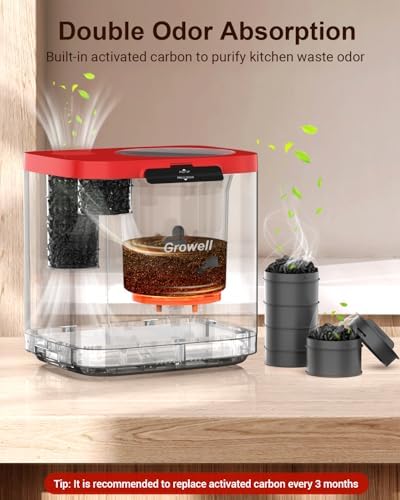 Growell Electric Composter for Kitchen, 4L Odorless Countertop Compost Bin - Image 3